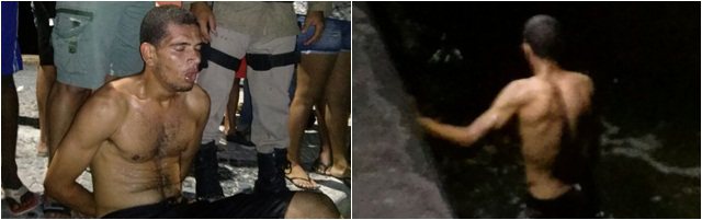 Imagem Homem rouba turistas em Porto Seguro, se joga no mar e quase se afoga