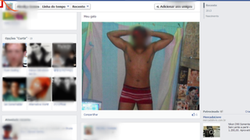 Imagem À vontade: detento publica foto usando cueca de dentro da cadeia no Facebook 