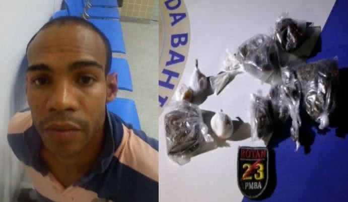 Imagem 23ª CIPM prende homem com veículo roubado no "Largo do Anjo Mal"