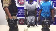 Imagem Polícia Militar prende homens armados e com carro roubado na Rua Fé em Deus