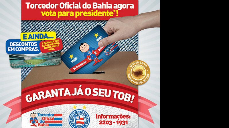 Imagem Sócios-torcedores do Bahia colocam o clube na Justiça