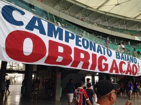 Imagem Bamor volta a protestar na Fonte Nova: "Baianão, Obrigação"