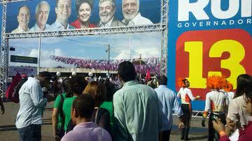 Imagem Convenção do PT: militantes enfrentam forte esquema de segurança