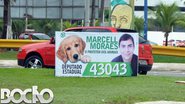Imagem Salvador amanhece poluída com cartazes, placas e balões de candidatos