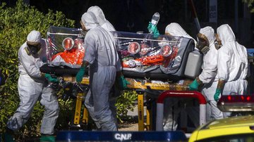 Imagem Exame de africano que veio para o Brasil dá negativo para ebola 