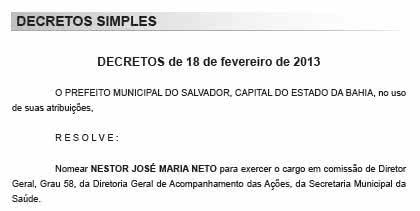 Imagem Candidato a vice de Kertész é nomeado na SMS de ACM Neto