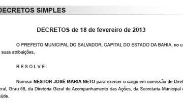 Imagem Candidato a vice de Kertész é nomeado na SMS de ACM Neto
