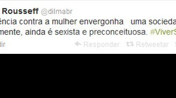 Imagem Sociedade é &#039;sexista&#039;, diz Dilma no Twitter
