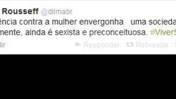 Imagem Sociedade é 'sexista', diz Dilma no Twitter