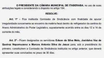 Imagem Itaberaba: vereadores encontram fezes em geladeira de anexo administrativo