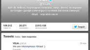 Imagem Anonymous hackeia perfil de Twitter da Veja