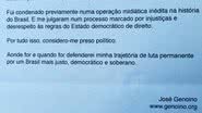 Imagem Após mandado de prisão, Genoino sai de casa para se entregar à PF