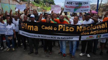 Imagem Agentes de saúde realizam protesto e paralisação nesta terça-feira (12)