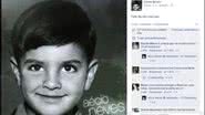 Imagem Foto de Aécio quando criança faz sucesso nas redes sociais