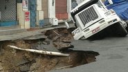 Imagem Fornecimento de água foi suspenso no Uruguai após asfalto ceder