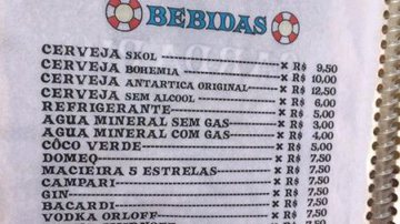 Imagem Cerveja a R$ 9,50 e caldo de sururu por R$ 16 é realidade na Bahia