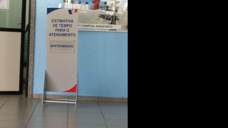 Imagem Tempo para atendimento no Hospital Aeroporto é "indeterminado"