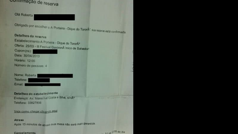 Imagem Restaurante A Porteira do Dique deixa cliente na mão