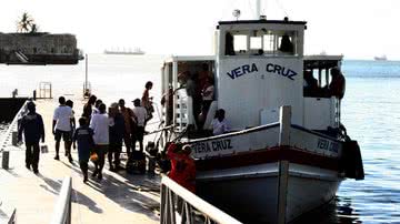 Imagem Travessia Salvador - Mar Grande para por causa da maré baixa
