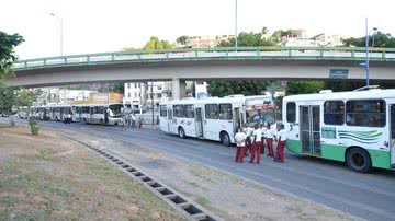Imagem Rodoviários fazem protesto na Estação da Lapa