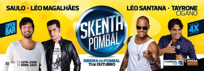 Imagem Saulo Fernandes e Léo Santana se apresentam no Pombal