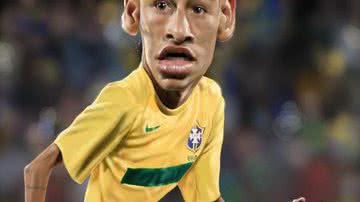 Imagem Exposição em shopping traz caricatura de craques do futebol