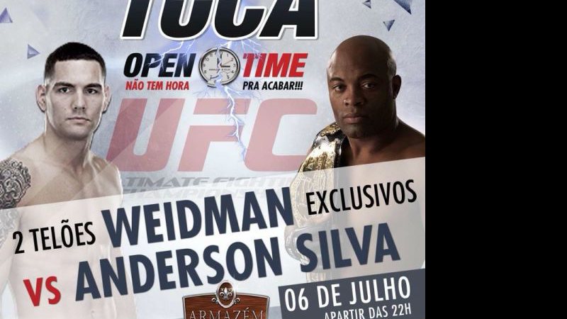 Imagem Armazém Vilas exibe luta de Anderson Silva com show de Tuca Fernandes