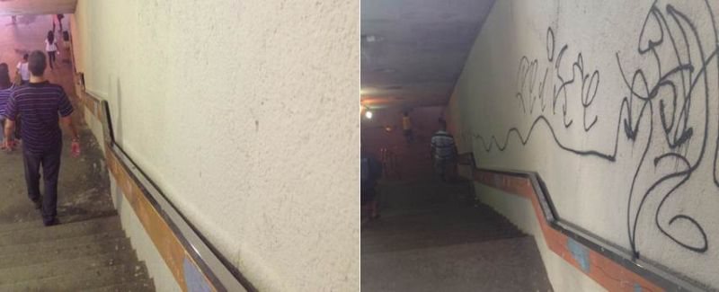 Imagem Transalvador pinta paredes da Estação da Lapa e vândalos picham