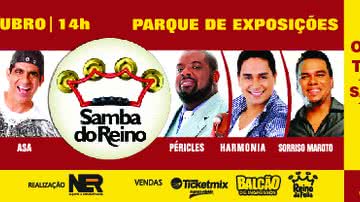 Imagem Saiba quem vai curtir o Samba do Reino neste domingo