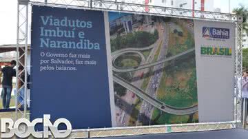 Imagem Avenida Paralela sentido aeroporto com tráfego lento