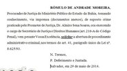 Imagem Procurador do MP solicita abertura de procedimento criminal contra Almiro Sena