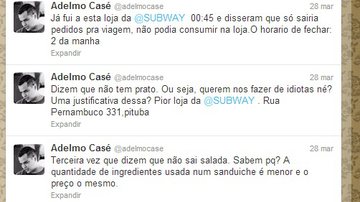 Imagem Propaganda enganosa: Adelmo Casé detona serviço da Subway