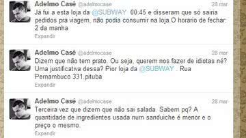 Imagem Propaganda enganosa: Adelmo Casé detona serviço da Subway