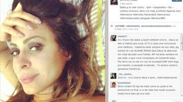 Imagem Clima de despedida: Alinne chora, já a produção do Cheiro nega saída