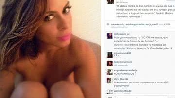 Imagem Mensagem de Alinne Rosa no Instagram pode ser resposta para ex-empresário