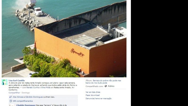 Imagem Construção do quebra-mar do Bahia Marina causa polêmica nas redes sociais