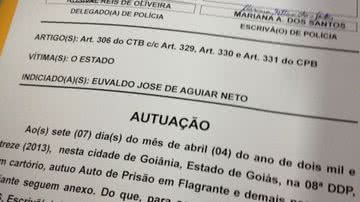 Imagem Atacante Neto Baiano é preso bêbado por desacatar policial