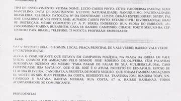 Imagem Porto Seguro: rival da prefeita diz que é ameaçado de morte pelo marido dela 