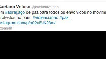 Imagem Famosos discursam nas redes sociais sobre violência e vandalismo. Veja