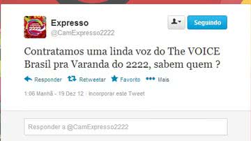 Imagem Carnaval: participante do The Voice Brasil animará camarote 2222