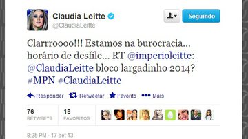 Imagem Claudia Leitte afirma que vai ter bloco Largadinho no Carnaval de 2014