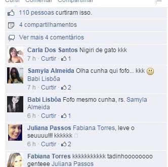Imagem Sushi Bahia usa gato em propaganda e irrita seguidores de rede social