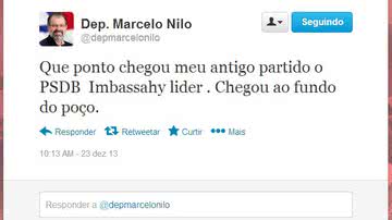 Imagem Mágoas: Nilo diz que PSDB chegou ao “fundo do poço”