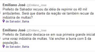 Imagem Emiliano José contra Neto: “Vai encher a burra com dinheiro da população”