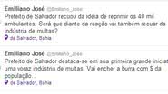 Imagem Emiliano José contra Neto: “Vai encher a burra com dinheiro da população”