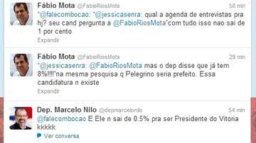 Imagem Suposta pesquisa faz Nilo e Mota trocarem farpas em rede social