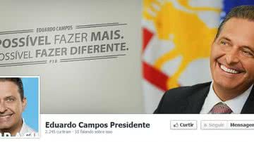 Imagem TSE manda Eduardo Campos retirar página do Facebook