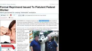 Imagem Funcionário público é repreendido por soltar gases excessivamente no trabalho 