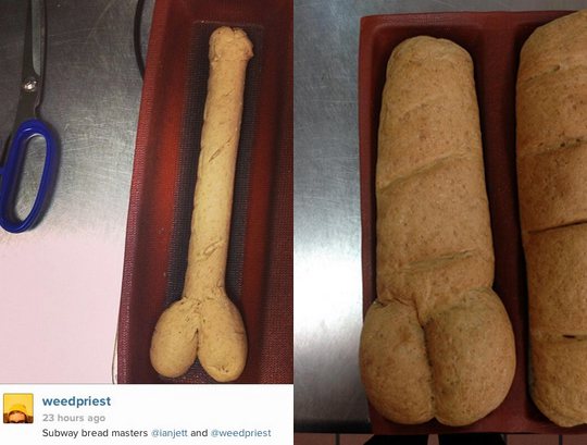 Imagem Funcionários da Subway passam pênis em sanduíche de cliente