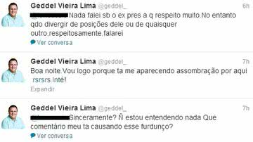 Imagem Geddel x Jonas Paulo: twitter vira ringue eleitoral e presidentes se atacam